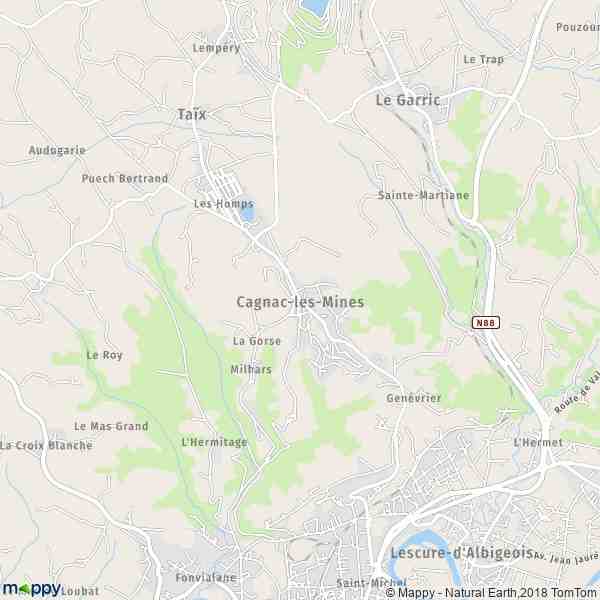 cagnac, les, mines